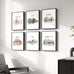 Framed Inspirational Positive Neutral Wall Art for Office, 6 Piece 11x14 In
