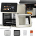 10L Black Air fryer Oven & Multifunctional Digital Rotisserie