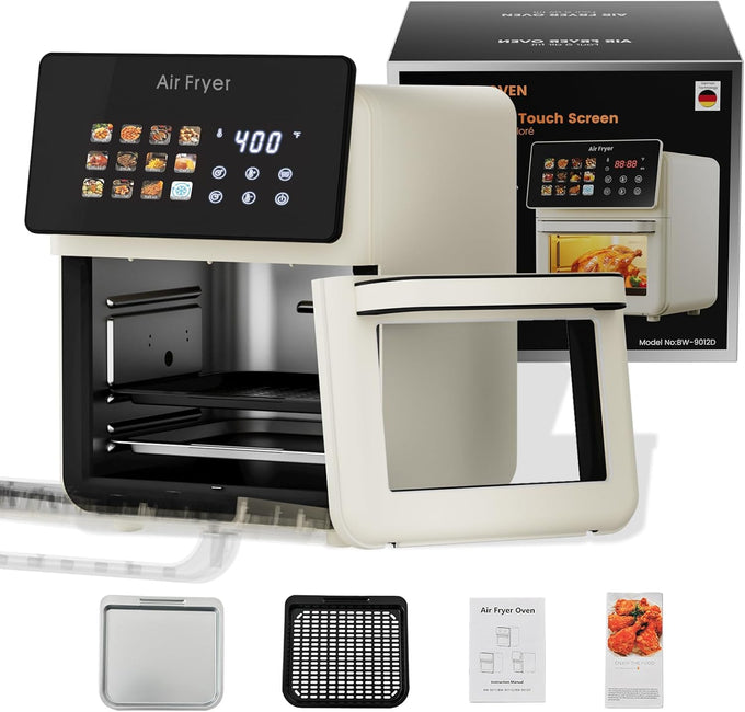 10L Black Air fryer Oven & Multifunctional Digital Rotisserie