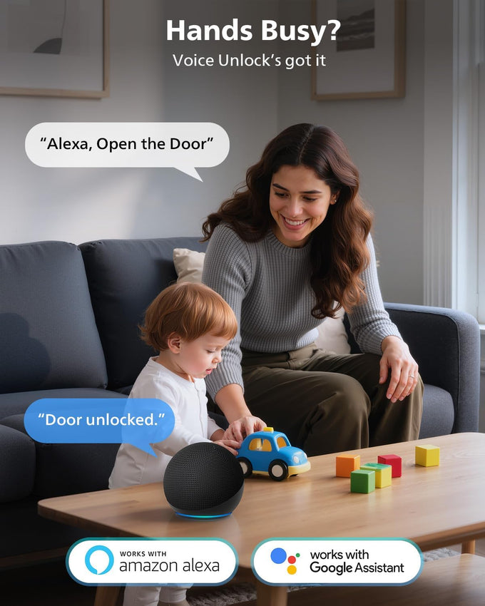Philips Fingerprint Door Lock, WiFi Front Door Lock Set with Touchscreen