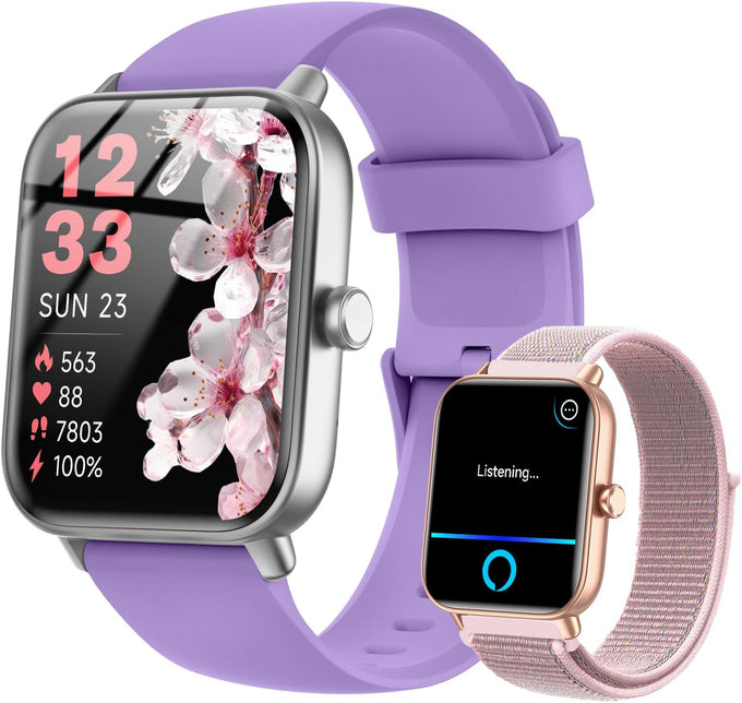 Smart Watch for Women/Men, Bluetooth Calling, Alexa built-in, iOS Android
