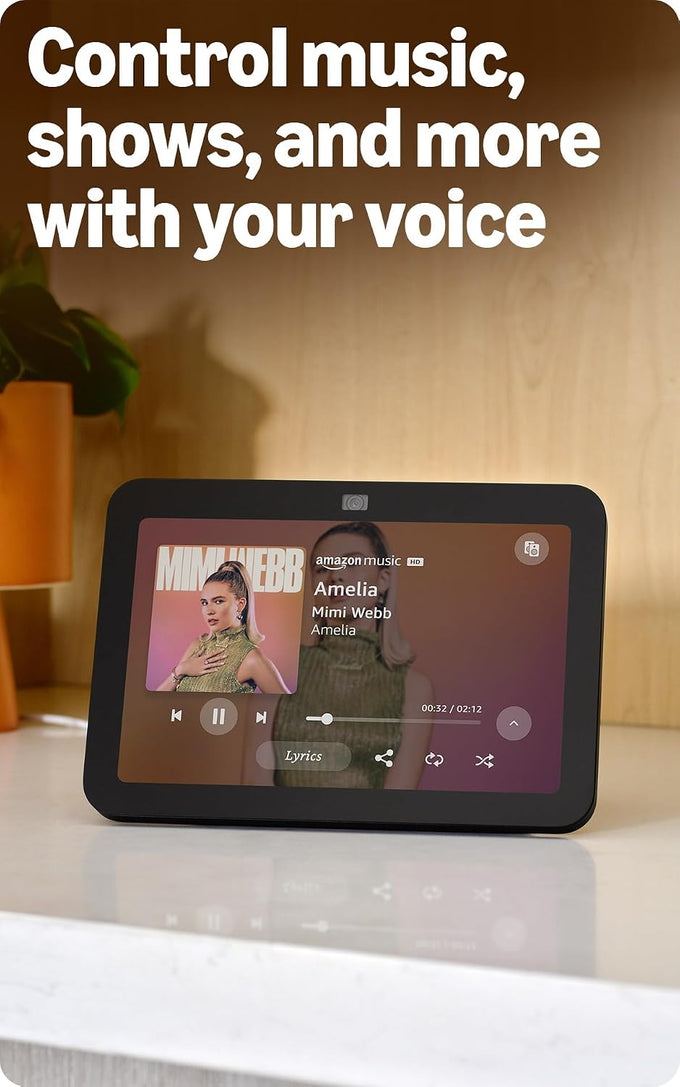 Like-New Amazon Echo Show 8, With Spatial Audio, Smart Home Hub, ideal for open living spaces, Designed for Alexa+, Charcoal