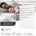 AOSKY Cordless Zebra Blinds for Indoor Windows, 34" W x 72" H, White