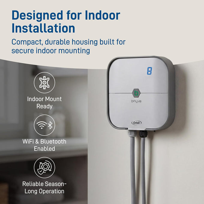 Orbit B-hyve Indoor Smart Sprinkler Controller, 8-Zone - 57925