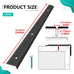 35.4“ 10pcs 1.79 * 0.79" Matte Black Aluminum Stair Nosing with Hole, Anti-Slip Edge Protector for Indoor & Outdoor Stairs, Waterproof Self-Adhesive Stair Molding Trim