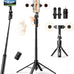 UBeesize 70" Auto Face Tracking Phone Tripod for iPhone & Camera with Light