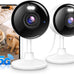 2K Security Cameras 4 Pack, Home Cameras Indoor/Outdoor for Baby/Pet