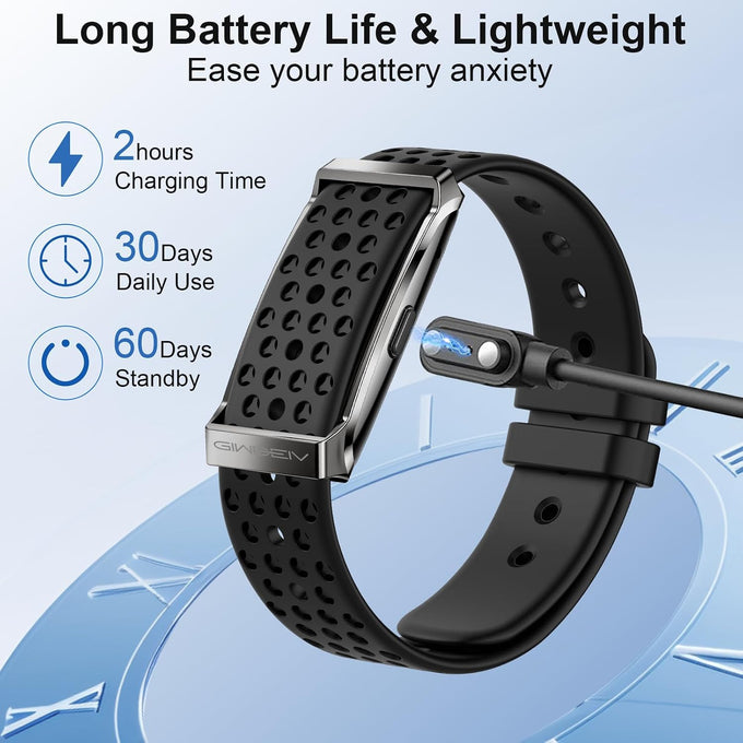 Screenless Fitness Smart Bracelet, 24/7 Activity Health Tracker, Smart Band