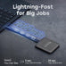 Transcend 1TB ESD420 Portable Magnetic SSD Up to 2000MB/s USB3.2 Gen2x2