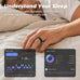 Smart Ring for Women Men, Sleep Tracker, 12 Sports Modes, Size 14 Black