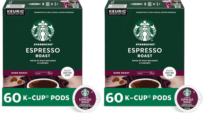 Starbucks K-Cup Coffee Pods, Espresso Roast, 75 Count