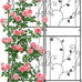 4 Pack Garden Trellis for Climbing Plants, 71 x 20 inch Rustproof Heavy Duty Metal Trellis for Climbing Rose Vine Clematis, Perfect for Premium Patio Decor & Luxury Outdoor Garden Design, Silver Gray