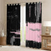 Feelyou Rose Abstract Art Curtains Living Room 2 Panels 52 x 84 Inch Kids