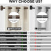 2 Pack Curtain Rod 36-120 Inch, Bronze Curtain Rods for Windows