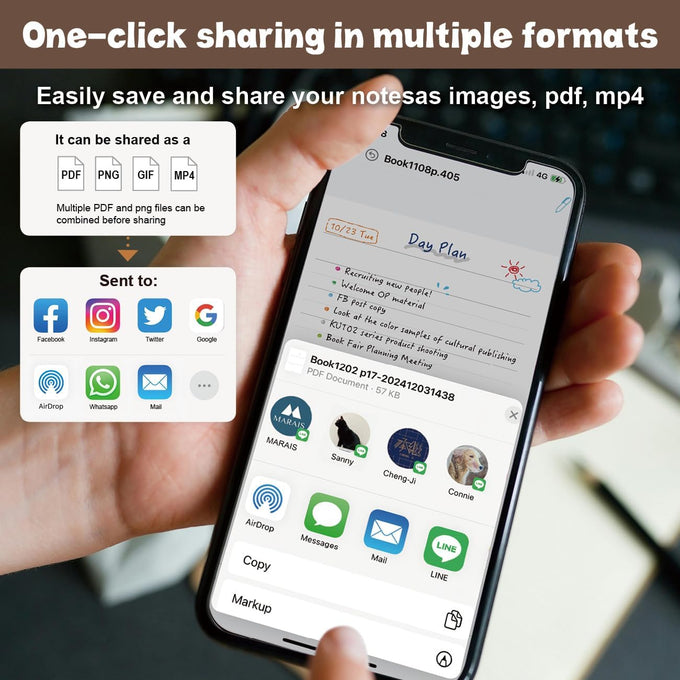 Ophaya Smart Digital Notebook and Smart Pen Real-Time Sync to Phone