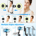Vlogging Kit for iPhone/Android, 63”Auto Face Tracking Tripod for iPhone with Light, Wireless Microphones, Scrolling Remote Control for TikTok, Content Creator Kit for YouTube Starter