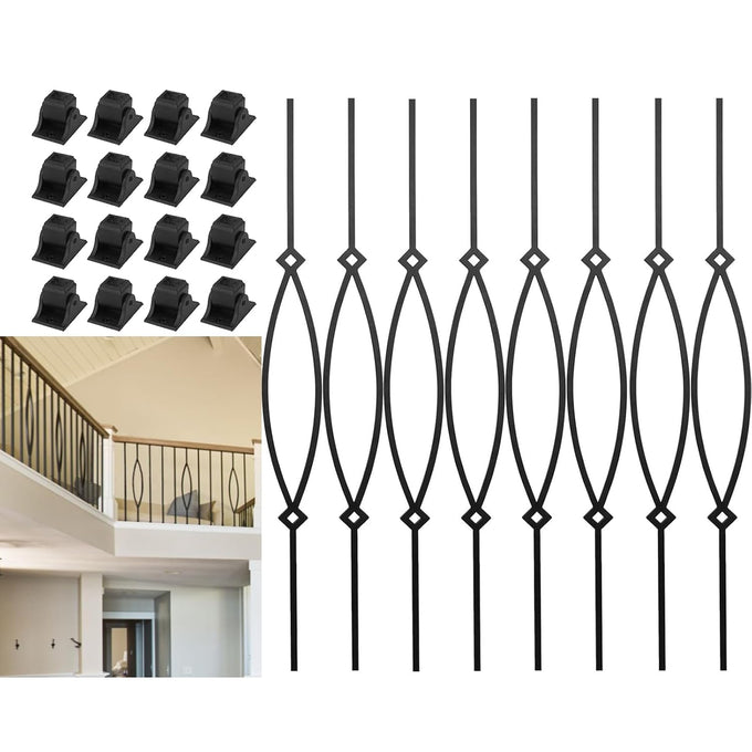 Sidasu 8-Pack 44" Iron Balusters for Staircase Interior
