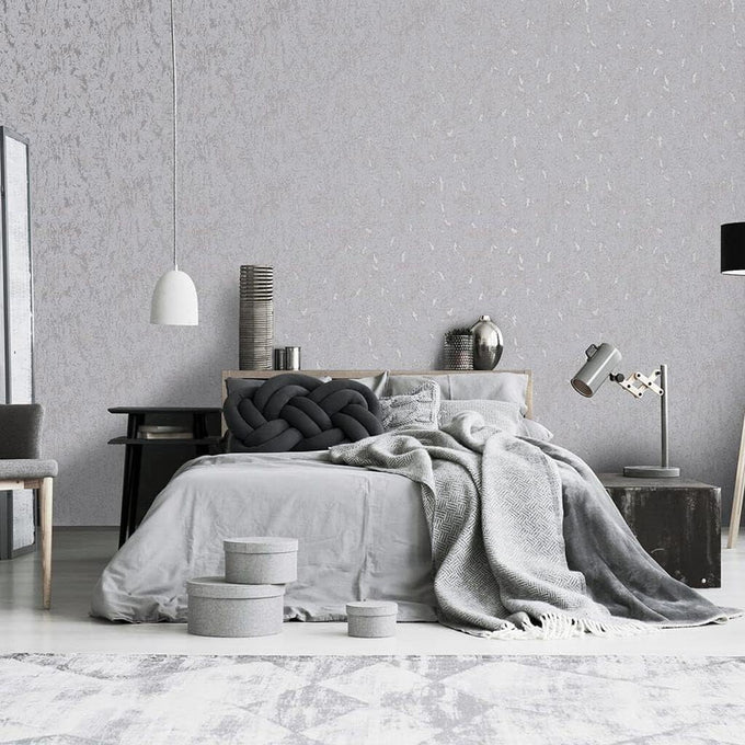 Graham & Brown Milan Texture Silver and Grey Wallpaper