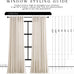 Hokibero Cream Grommet Linen Curtains 94 Inches Long for Living Room