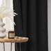 Sanceor Blackout Extra Long Curtain,Room Darkening High Ceiling Draperies for Living Room, Soft Textured Thermal Insualted Blackout Extra Tall Curtains 18ft Length(Black,1 Panel,52 x 216 Inch)