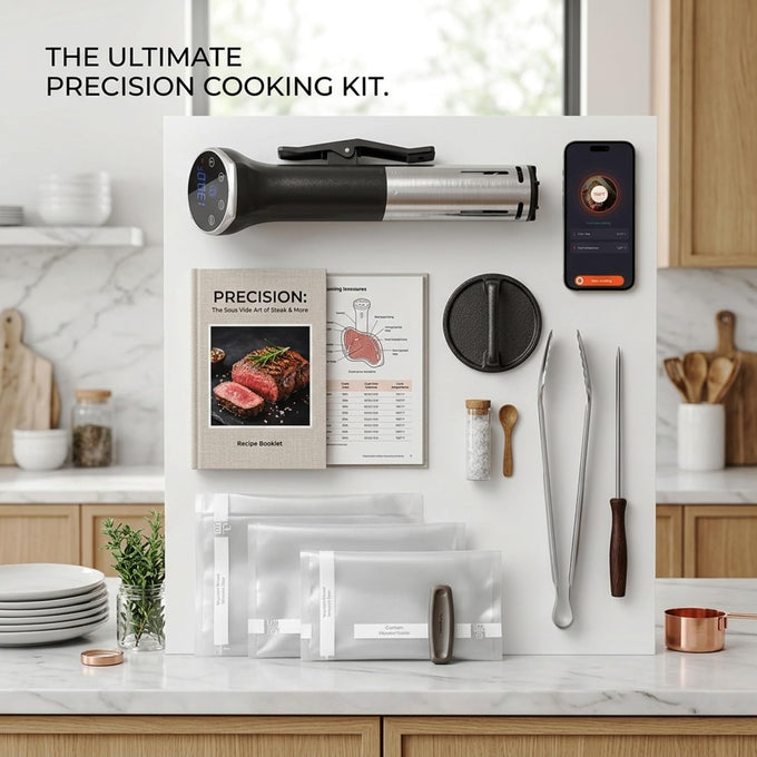 1100W Sous Vide Machine, Precision Cooker with WiFi App & Digital Touch Screen for Perfect Steak, Tender Chicken & Healthy Meals, Ultra-Quiet, App Recipes, Fast Heating, IPX7 Waterproof