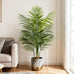 4ft Artificial Palm Tree Indoor, Large Fake Tropical Areca Palm with 13 Trunks, Tall Faux Floor Plants for Indoor Living Rooms Offices Bedroom Home Decor