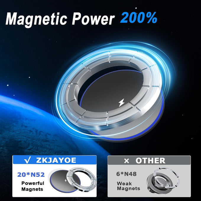 Magnetic Wireless Charging Phone Mount for Ford Bronco 2021-2026 2/4 door