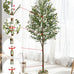 6FT Artificial Olive Tree Indoor Tall Faux with Planter&Basket