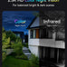 MEARI 2.5K Dual Lens Plug-in WiFi Cameras for Home Security Indoor/Outdoor