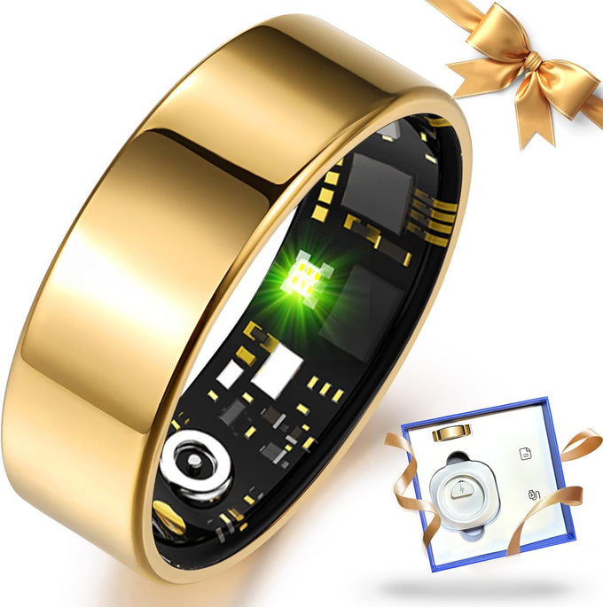 Smart Ring | Blood Pressure, HR, SpO2 & Sleep Tracker | No Sub