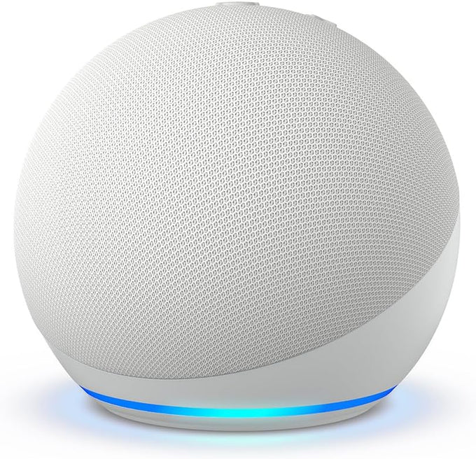 Amazon Echo Dot (newest model) - Vibrant sounding speaker, Designed for Alexa+, Great for bedrooms, dining rooms and offices, Glacier White