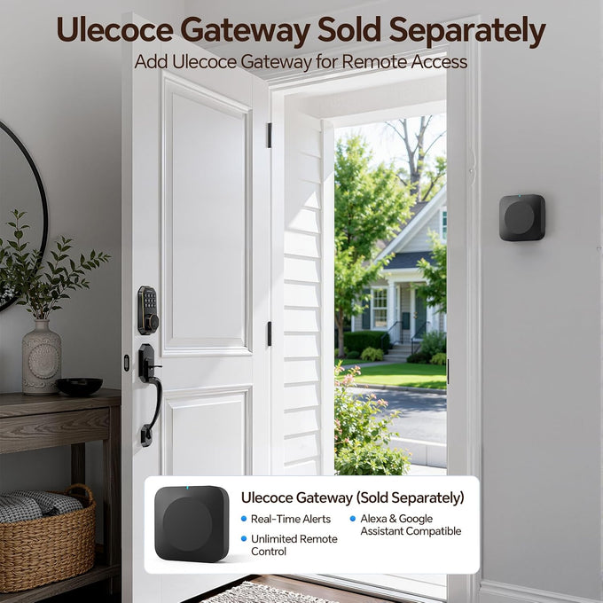 Ulecoce SL03 Front Door Lock Set, Keyless Entry Door Lock,Oil Rubbed Bronze