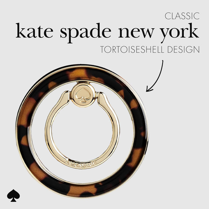kate spade new york Magnetic Phone Ring Grip with Stand - Tortoiseshell