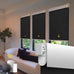 Motorized Automatic Cordless Roller Shades - Electric Blinds with Remote Control, Smart Blinds (Grey, 34 x 72)