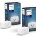 Philips Hue Smart Plug, White - 2 Pack - Turns Any Light Into a Smart Light - Control with Hue App - Compatible with Alexa, Google Assistant, and Apple HomeKit