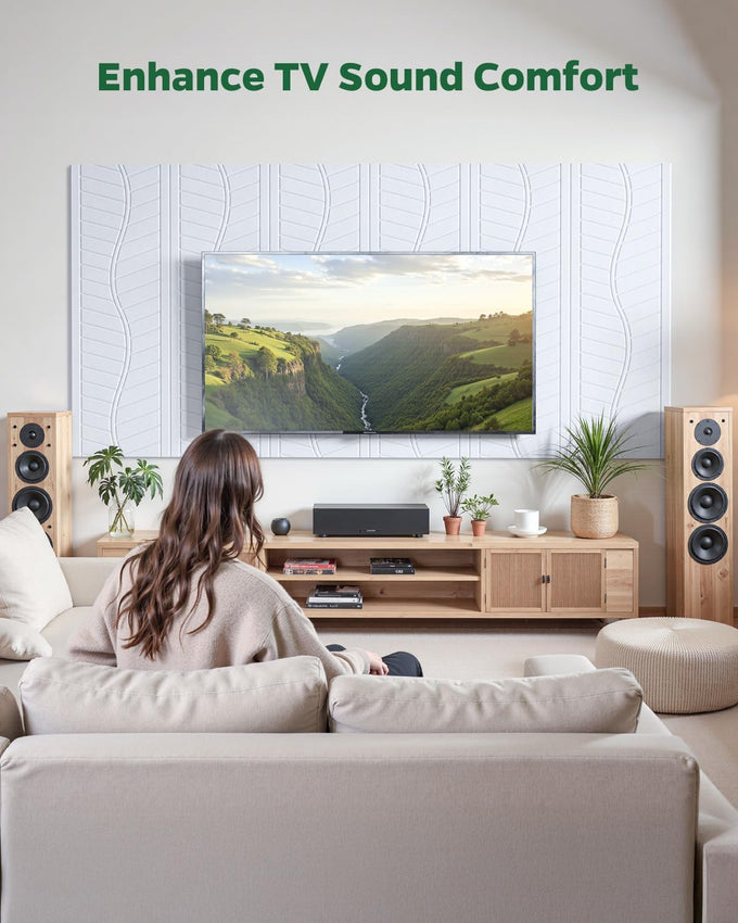 12 Pack Acoustic Wall Panels Sound Absorbing for Recording Studio, Self-Adhesive Leaf Textured Decorative White Art Ceiling Tiles - Acoustical Treatments for Home Gaming Room Door 17"×12"×0.4"