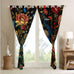 Feelyou Peacock Floral Blackout Curtains 2 Panels 52x84 Inch