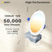 Ensenior 12 Pack 6 Inch LED Recessed Ceiling Light, 5CCT, 1200LM 12W 120V