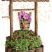 Notume Garden Wooden Decor Rustic Wishing Well Planter Outdoor Home Décor for Patio, Upgrade Wishing Well Garden, Yard Hanging Bucket Patio Lawn Backyard Home Decor