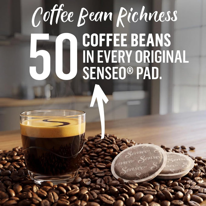 Senseo Strong Dark Roast Coffee Pods Bold & Intense Flavor with 144 Count