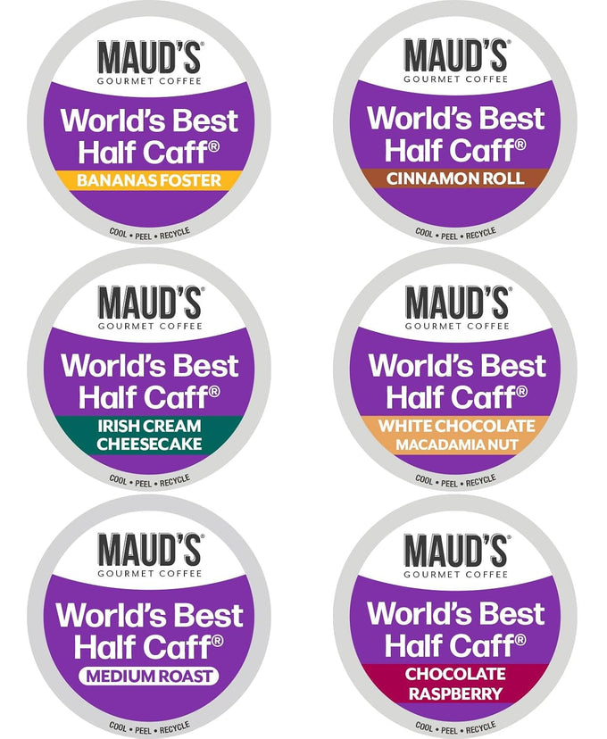 Maud's Half Caff Medium Roast Coffee Pods, 100ct
