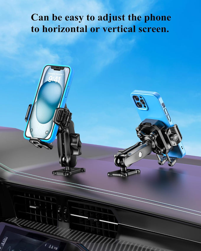 BRCOVAN Anti-Theft Phone Mount Holder with Vibration Dampener, 1s Locking