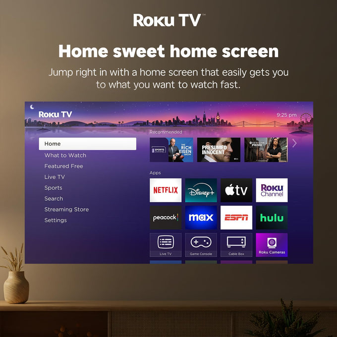 Aurzen Roku TV D1R Cube Smart Outdoor Projector with WiFi and Bluetooth