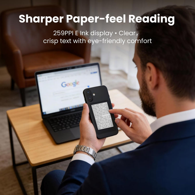 XTEINK X3 3.7" Pocket E-Ink eBook Reader, Space Black