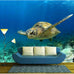 wall26 - Tiare Flowers, Candle and Black Stone Spa - Removable Wall Mural | Self-Adhesive Large Wallpaper - 66x96 inches