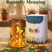 DIBIEECN Birthday Gifts for Women, Solar Lanterns, Butterfly, 4 Pack