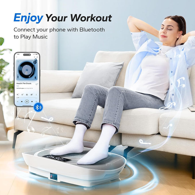 MERACH CV30 Pro Curved Vibration Plate Exercise Machine, Powerful & Quiet