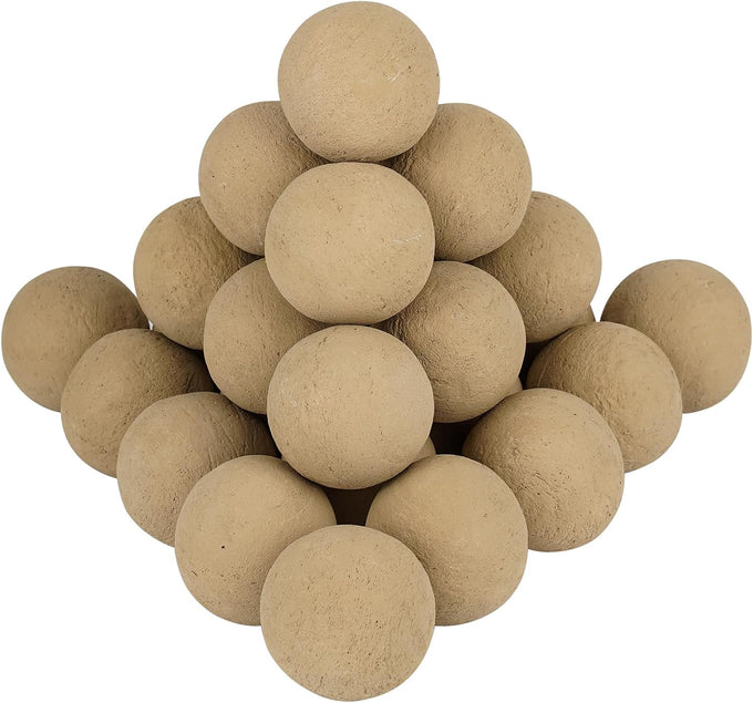 Skyflame 12PCS Fire Pit Ceramic Balls for Indoor Outdoor Fireplace
