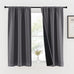 NICETOWN Thermal Insulated Curtains for Windows, Super Heavy-Duty Black Lined Blackout Curtains for Bedroom, Privacy Assured Window Treatment (White, Pack of 2, 62-inch W x 95-inch L)