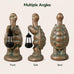 Large 17-In Solar Turtle Garden Statue with Lantern for Outdoor Yard Decor